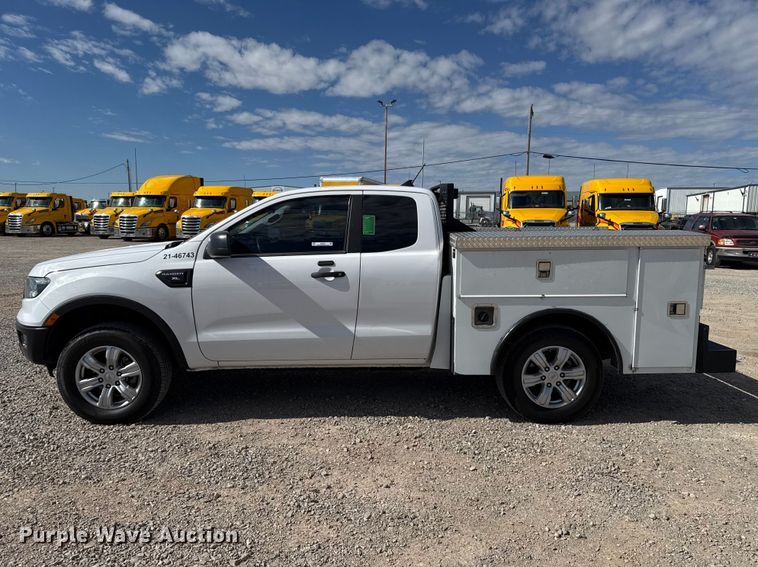image for item ES5861 2021 Ford Ranger Ext. Cab utility bed pickup truck