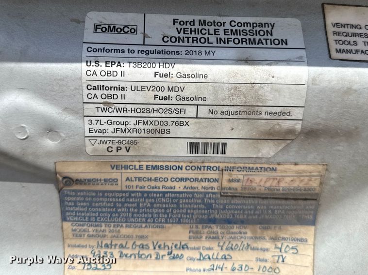 image for item ES5862 2018 Ford Transit 150 van