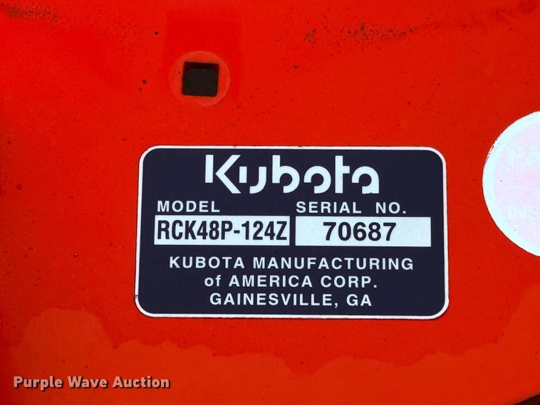 image for item ES5929 (3) Kubota mower decks