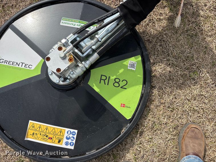 image for item ES8611 2025 Greentec RI82 skid steer fence row mower