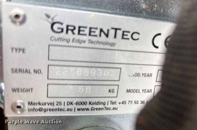 image for item ES8611 2025 Greentec RI82 skid steer fence row mower