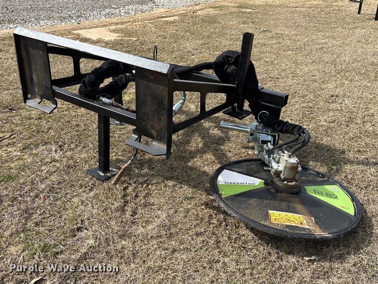 image for item ES8612 2025 Greentec RI82 skid steer fence row mower