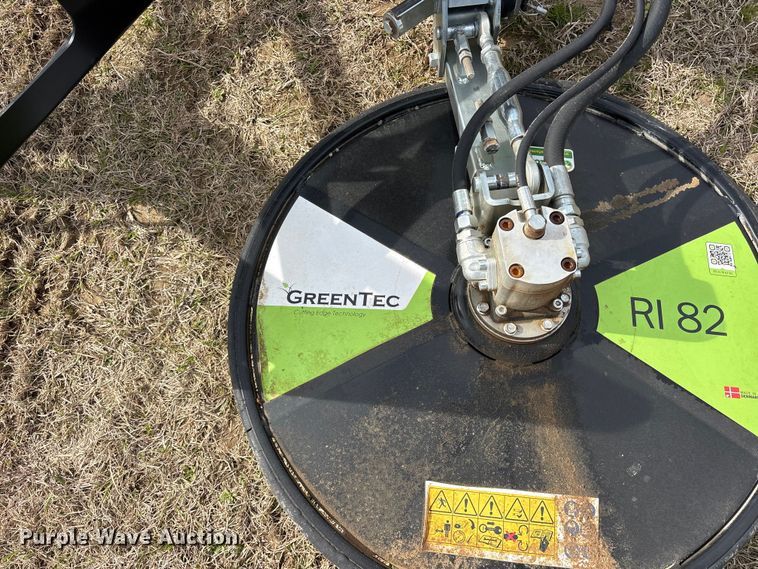 image for item ES8612 2025 Greentec RI82 skid steer fence row mower