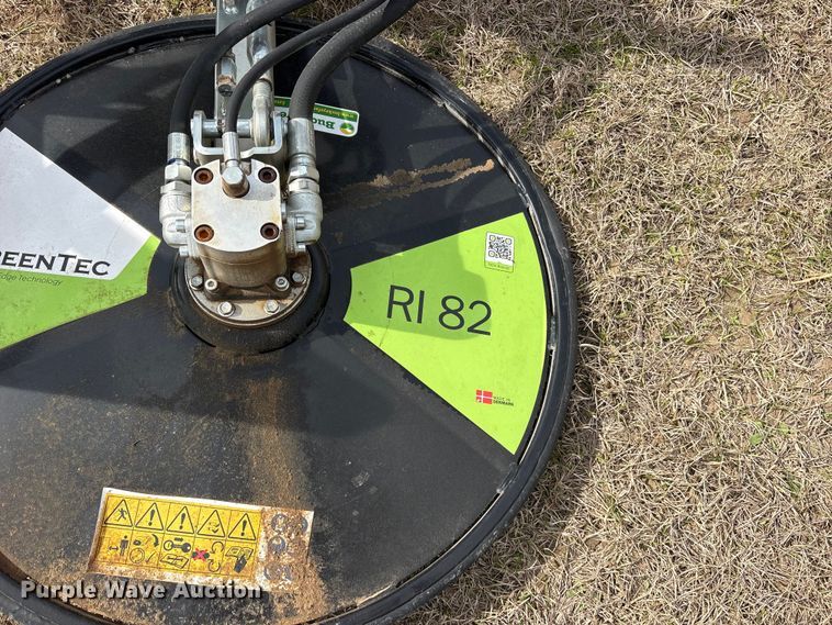 image for item ES8612 2025 Greentec RI82 skid steer fence row mower