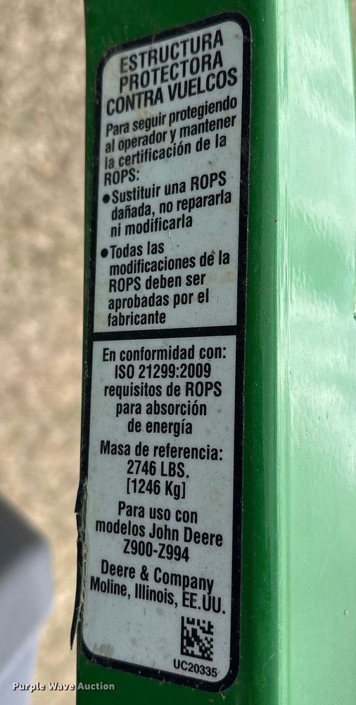 image for item ES8613 2024 John Deere Z930M ZTR lawn mower