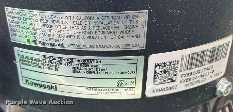 image for item ES8613 2024 John Deere Z930M ZTR lawn mower