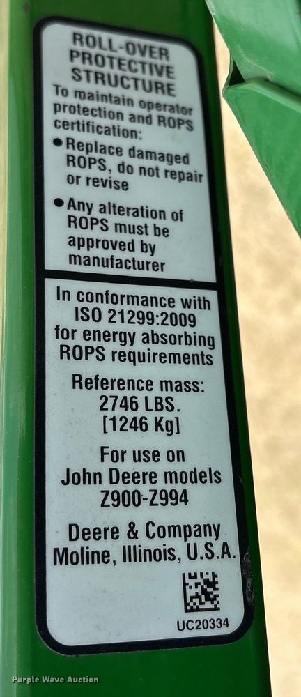 image for item ES8614 2024 John Deere Z930M ZTR lawn mower