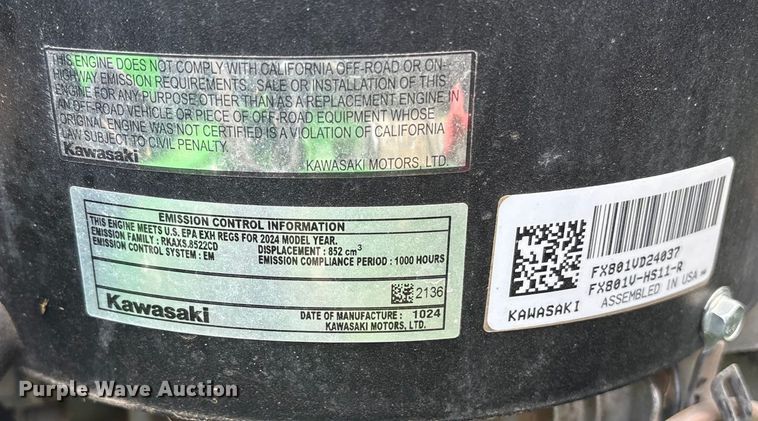 image for item ES8616 2024 John Deere Z930M ZTR lawn mower