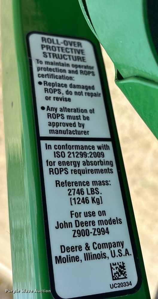 image for item ES8617 2024 John Deere Z930M ZTR lawn mower