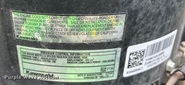 image for item ES8617 2024 John Deere Z930M ZTR lawn mower