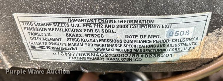 image for item ES8619 2008 John Deere Z810A ZTR lawn mower