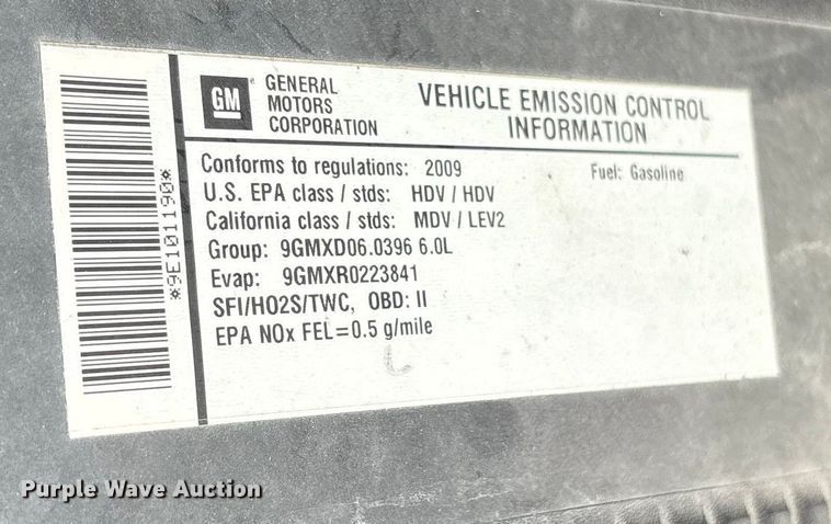 image for item ES8625 2009 Chevrolet Silverado 2500HD utility bed pickup truck