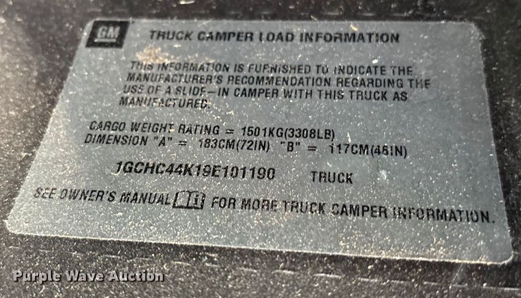 image for item ES8625 2009 Chevrolet Silverado 2500HD utility bed pickup truck