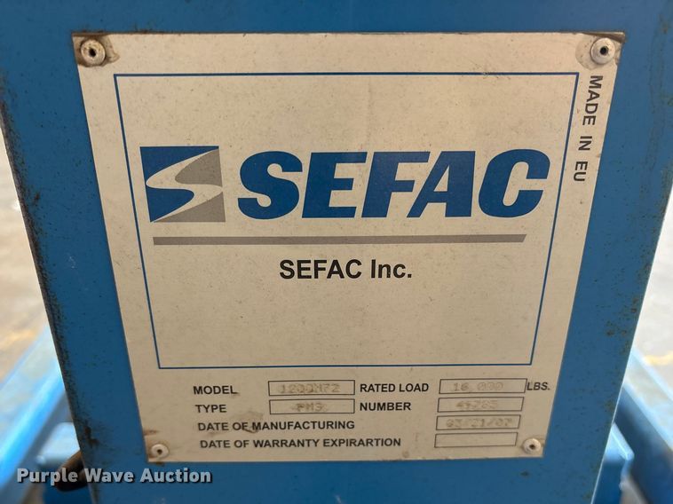 image for item ES8627 (4) 2007 Sefac 1200M72 automotive lift