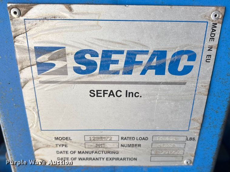 image for item ES8627 (4) 2007 Sefac 1200M72 automotive lift