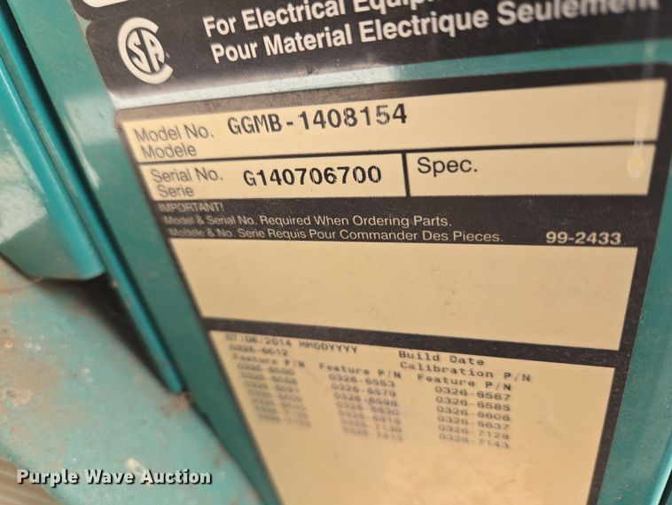 image for item ET1338 Cummins Power Generation GGMB-1408154 generator