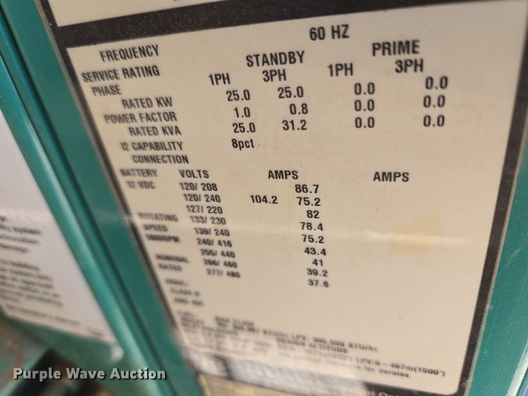 image for item ET1341 Cummins Power Generation GGMB-1403605 generator