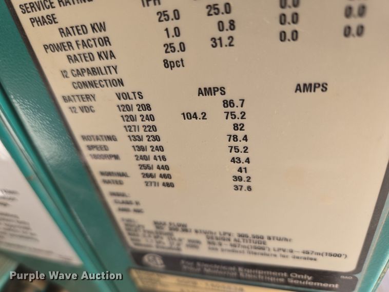 image for item ET1343 Cummins Power Generation GGMB-1405538 generator