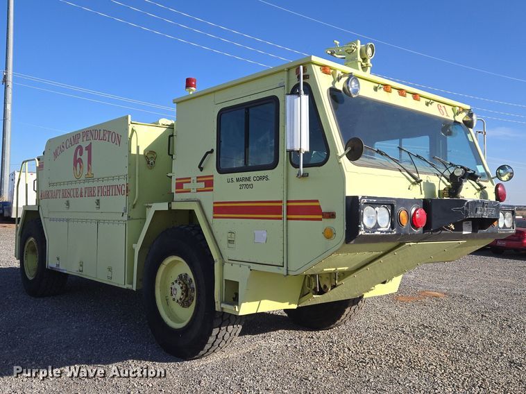 image for item ET1350 1985 Oshkosh Low Tilt pumper fire truck