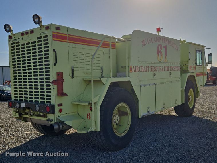 image for item ET1350 1985 Oshkosh Low Tilt pumper fire truck