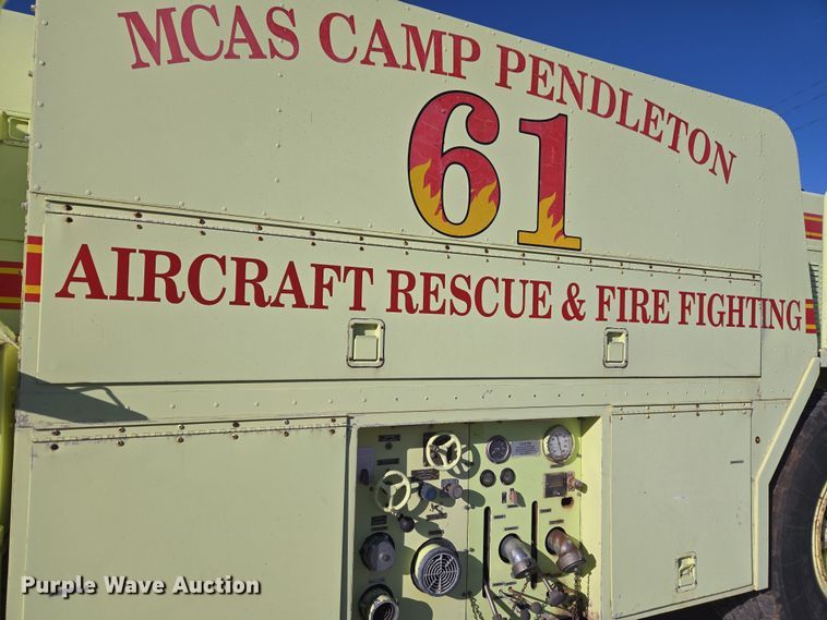 image for item ET1350 1985 Oshkosh Low Tilt pumper fire truck