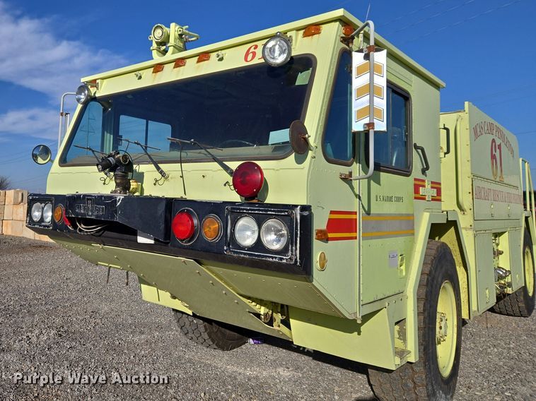 image for item ET1350 1985 Oshkosh Low Tilt pumper fire truck