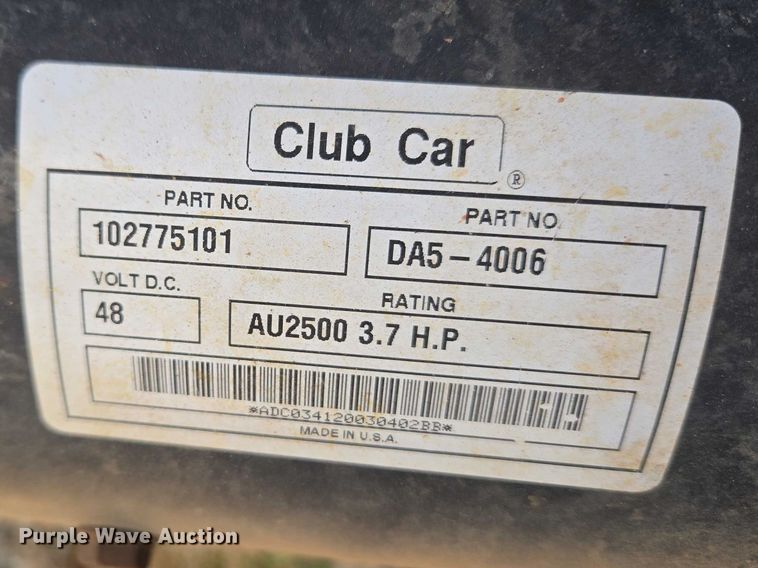 image for item ET1385 Club Car Turf Carryall 2 golf cart