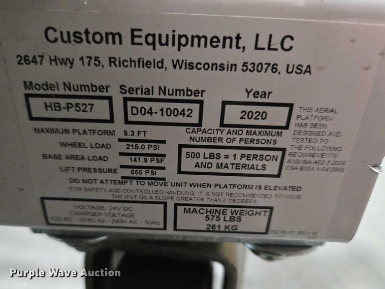 image for item ET1403 2020 Hy-Brid HB-P527 scissor lift