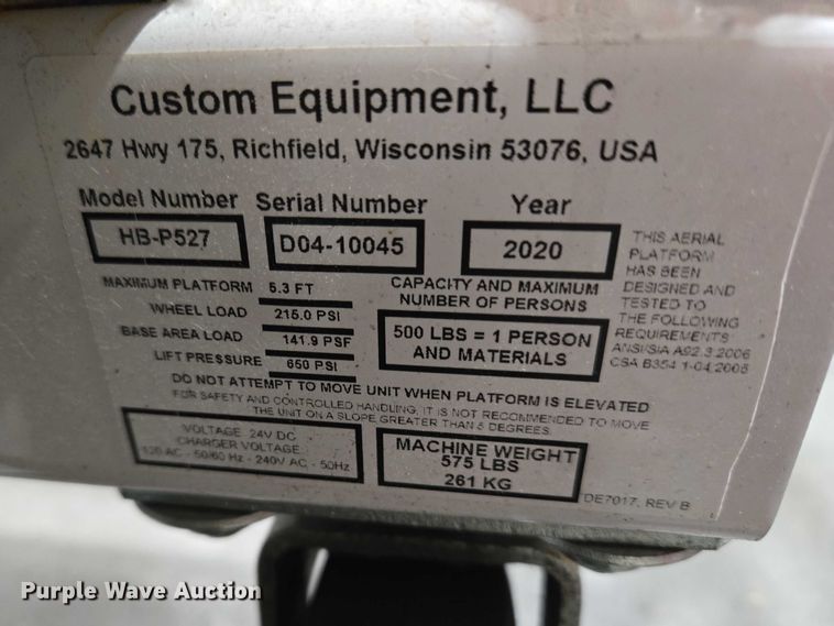 image for item ET1404 2020 Hy-Brid HB-P527 scissor lift