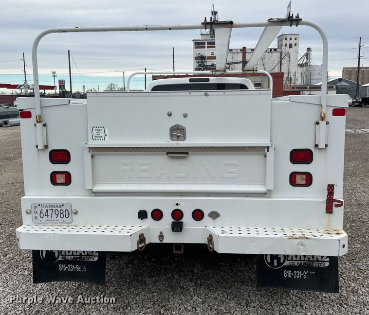 image for item ET1550 2015 Ford F350 Ext. Cab utility bed pickup truck