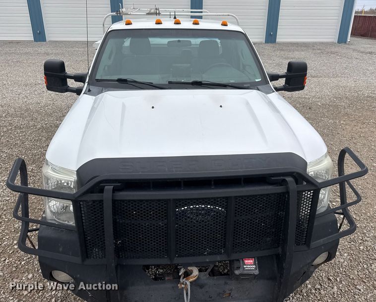 image for item ET1550 2015 Ford F350 Ext. Cab utility bed pickup truck