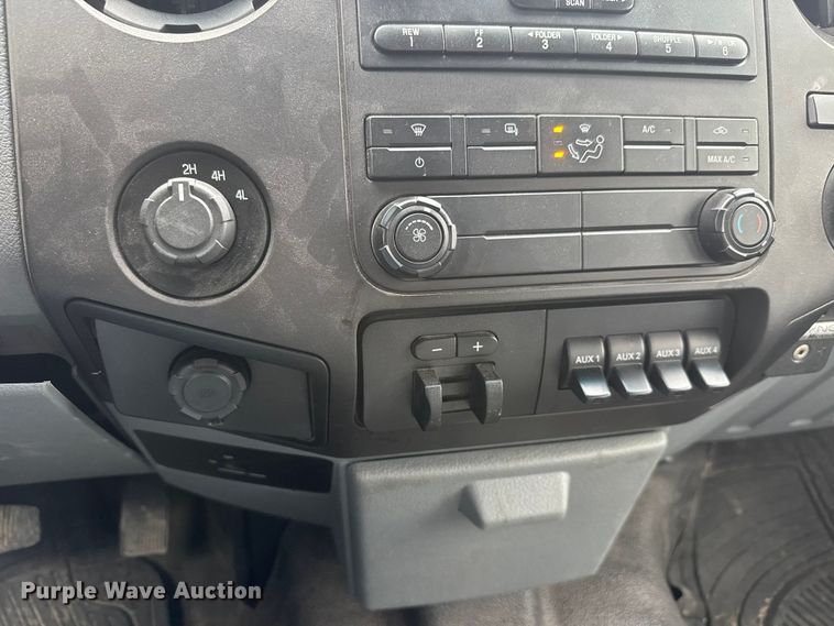 image for item ET1550 2015 Ford F350 Ext. Cab utility bed pickup truck