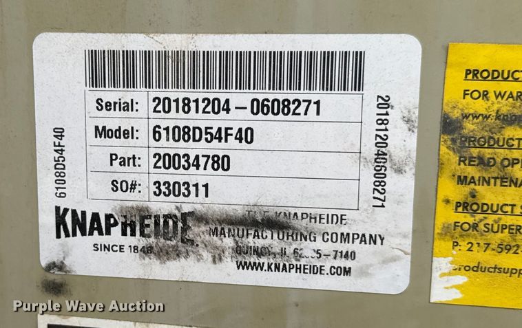 image for item ET1552 2019 Ford F350 Ext. Cab utility bed pickup truck