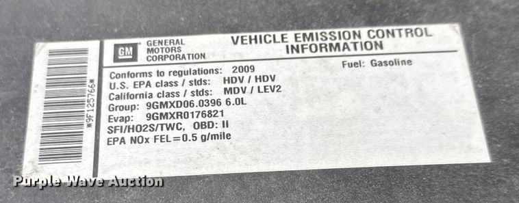 image for item ET1553 2009 GMC Sierra 2500 HD Crew Cab pickup truck