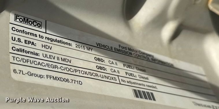 image for item ET1563 2015 Ford F350 Super Duty XL Ext. Cab pickup truck