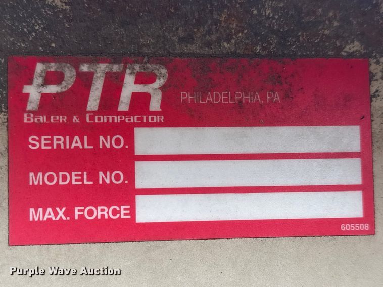 image for item ET1616 PTR Baler & Compactor trash compactor