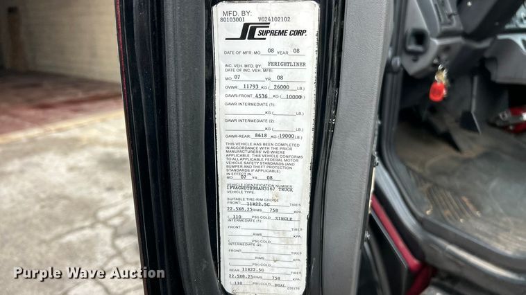 image for item ET7000 2009 Freightliner M2 refrigerated truck