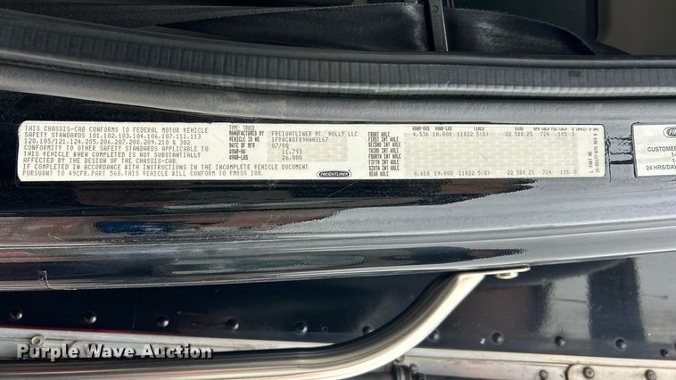 image for item ET7000 2009 Freightliner M2 refrigerated truck