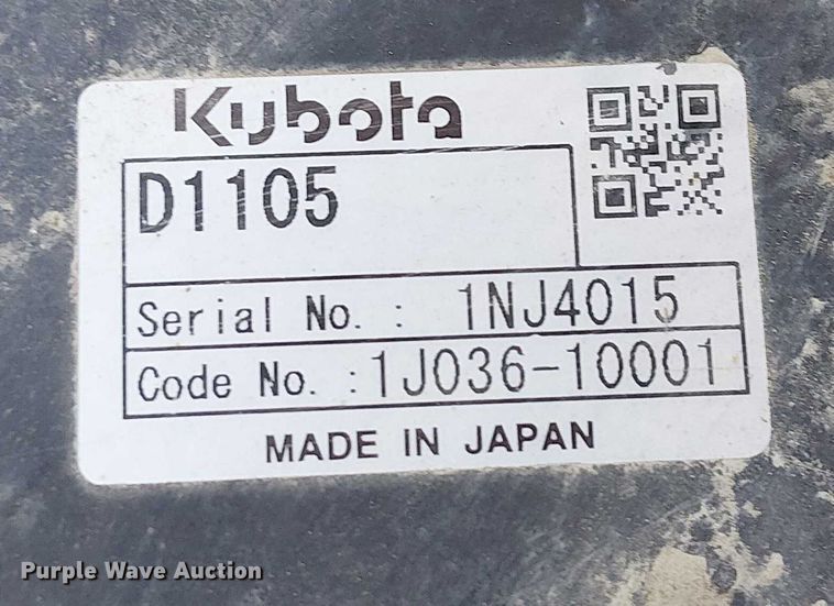 image for item EU2627 2016 Kubota X1140 utility vehicle