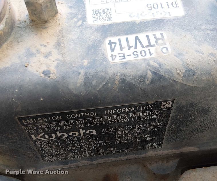 image for item EU2628 Kubota RTV1140 utility vehicle