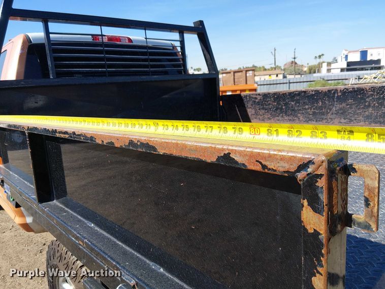 image for item EU2634 2020 RAM 3500 Crew Cab flatbed pickup truck