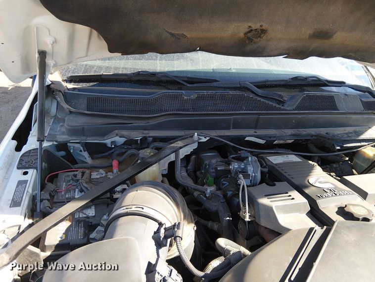 image for item EU2634 2020 RAM 3500 Crew Cab flatbed pickup truck