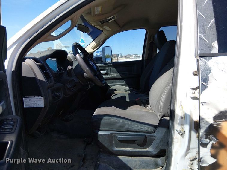 image for item EU2638 2019 RAM 5500 Crew Cab flatbed truck