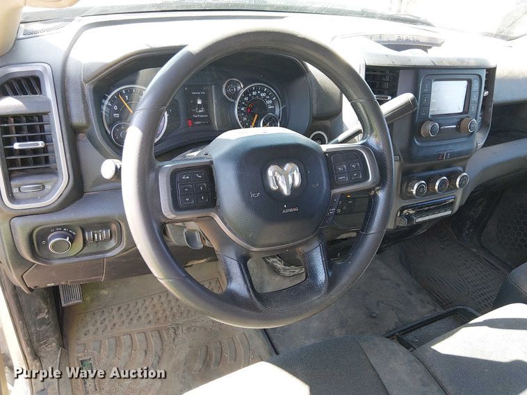 image for item EU2638 2019 RAM 5500 Crew Cab flatbed truck