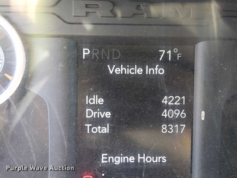 image for item EU2638 2019 RAM 5500 Crew Cab flatbed truck