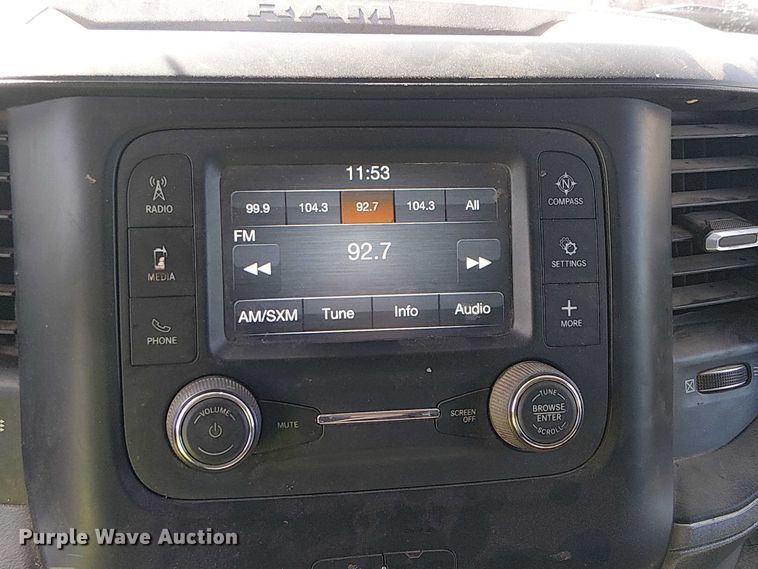 image for item EU2638 2019 RAM 5500 Crew Cab flatbed truck