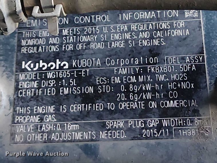 image for item EU2640 2016 NILFISK SC8000 sweeper