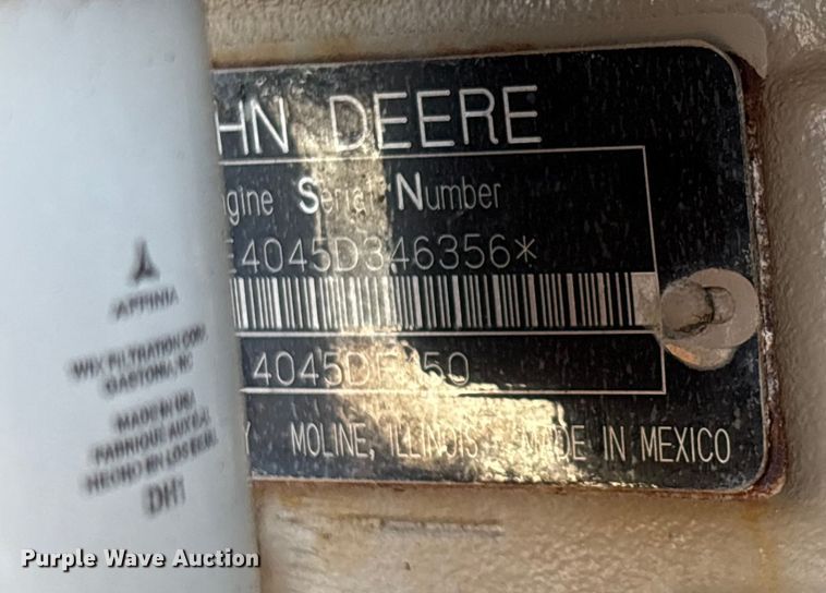 image for item EU4903 2004 Ingersoll Rand P184JD generator