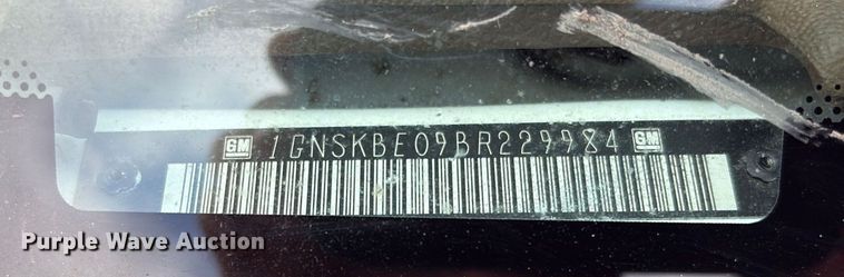 image for item EU7360 2011 Chevrolet Tahoe SUV