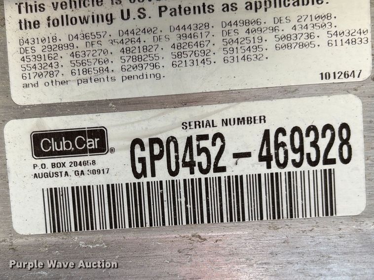 image for item EU7406 2004 Club Car XRT 1500 utility vehicle